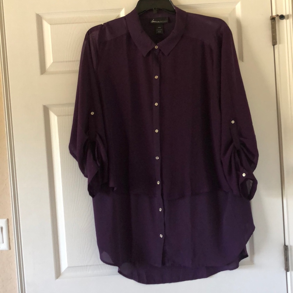 Lane Bryant Purple Blouse
